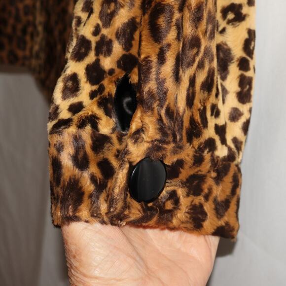 Leopard Print Cynthia Steffe  Blazer Fully Lined 3/4 Sleeves Sz LWomen - Picture 13 of 16